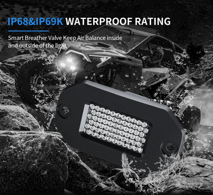 AURORA 2 Inch Flush Mount LED Work Light (Diffusion)