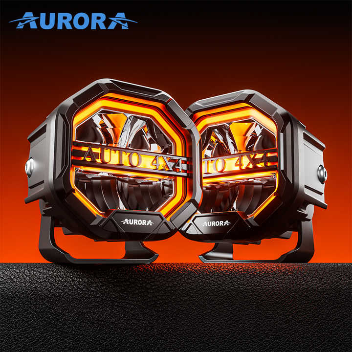 Aurora 4-Inch LED Linkable Light Bar with Daytime Running Light (DRL) (2xLights)