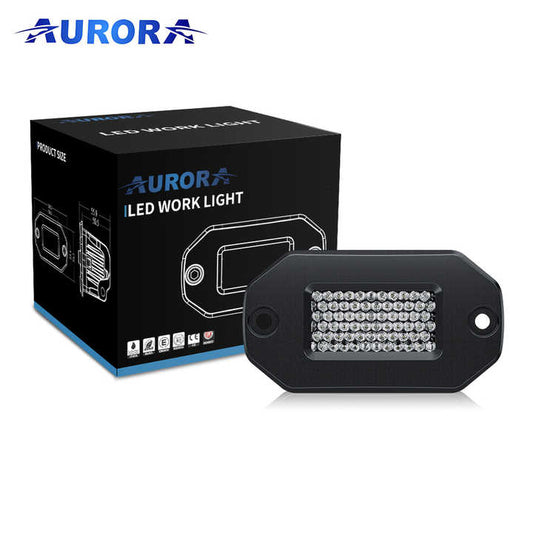 AURORA 2 Inch Flush Mount LED Work Light (Diffusion)