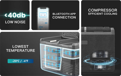 D.A.G | 75L Double Door Fridge