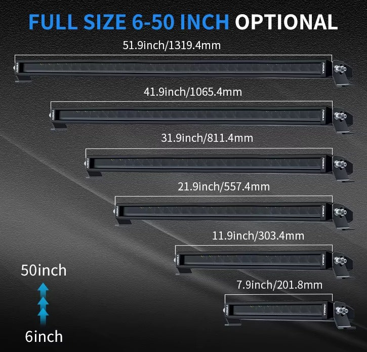 AURORA Screwless 40-Inch Offroad Driving DRL RGB LED Light Bar