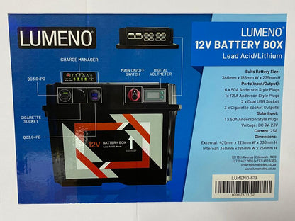 Battery Box 25Amp DC to DC with MPPT