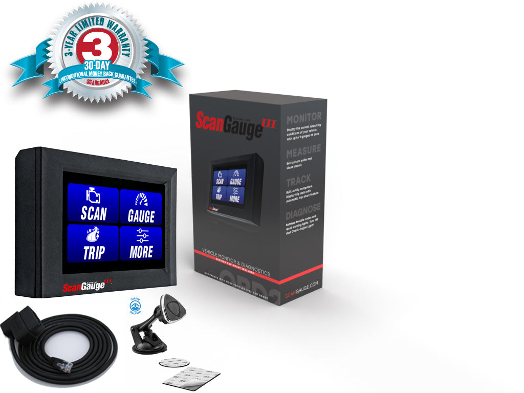 ScanGauge 3 - Advanced, Ultra-compact OBDII Vehicle Monitor