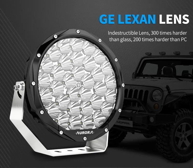 Aurora 7-Inch Round LED Driving Light with DRL (High Lux)