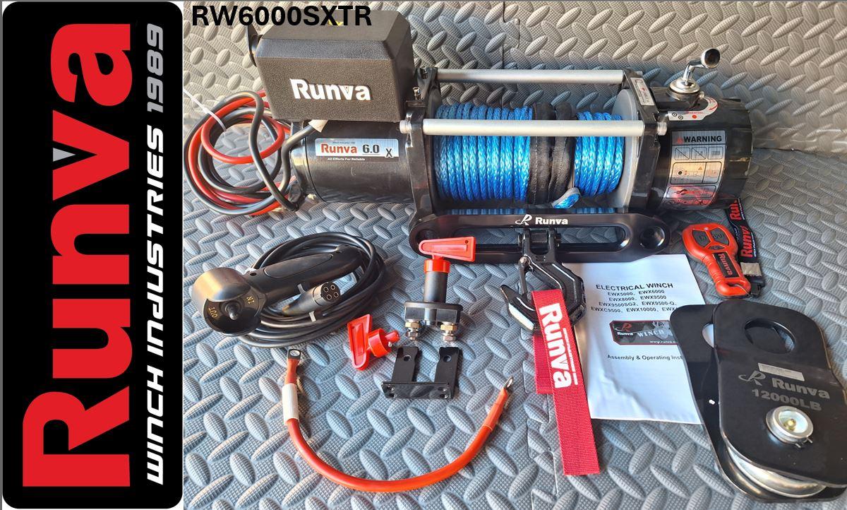 RUNVA WINCH - Synthetic Rope 6000lbs (2 722Kg) 12V