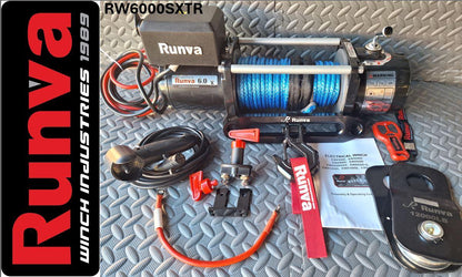 RUNVA WINCH - Synthetic Rope 6000lbs (2 722Kg) 12V