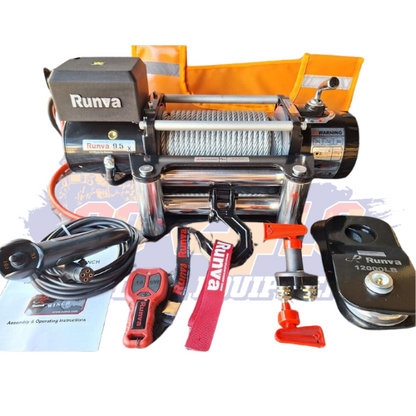 RUNVA WINCH - Steel Cable 9500lbs (4 309Kg) 12V