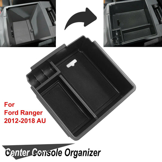 Ford Ranger 2012-2018 Center Console Tray Armrest Storage Box with Tray