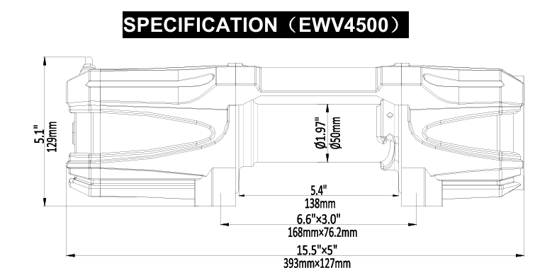 Runva Winch 4,500lbs 12V Electric Winch with Synthetic Rope (Wireless)