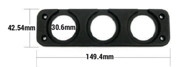Three Hole Rear Panel