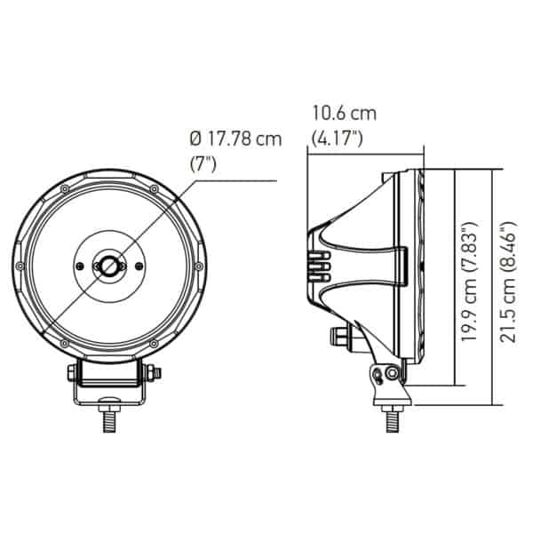 Hella ValueFit 7” Spotlight (Single)