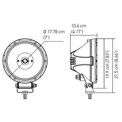 Hella ValueFit 7” Spotlight (Single)