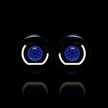 Universal 7" LED Round RGB Headlights
