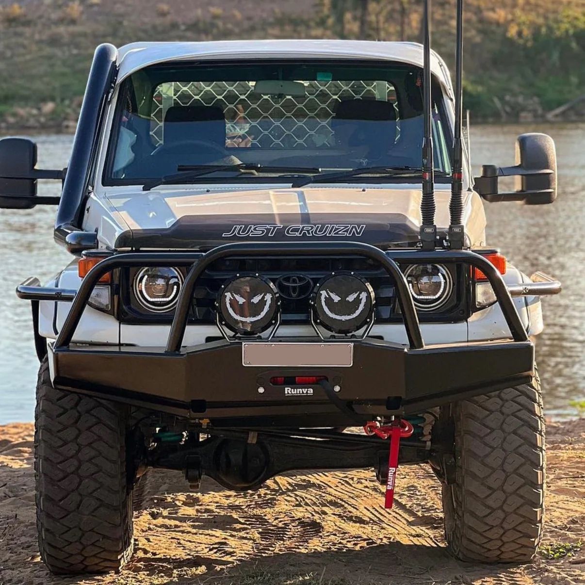 Universal 7" LED Round RGB Headlights
