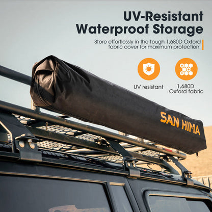 San Hima Awning Shower Tent Fold-Out Instant Ensuite Built-in LED