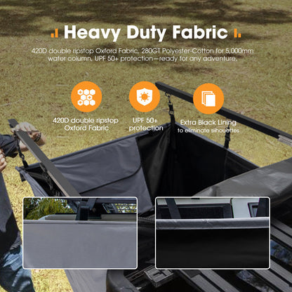 San Hima Awning Shower Tent Fold-Out Instant Ensuite Built-in LED