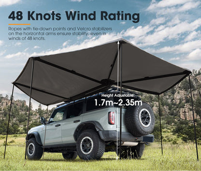 San Hima 270 Degree Free-Standing Awning 600D Double-Ripstop - UPF50+