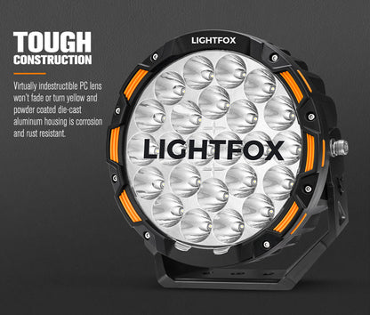 Lightfox Iconic Series Pair 9 Inch Osram LED Spotlight