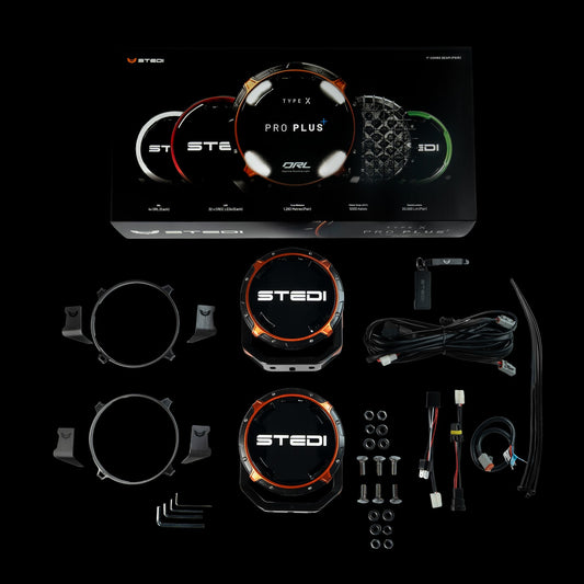 STEDI Type-X Pro 7'' Plus DRL Spotlight Set