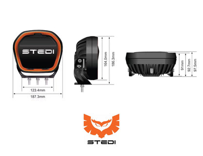 STEDI Type-X™ Evo 7" Flood (Pair)