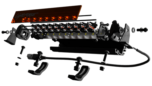 Lightforce 10" Single Row Viper Amber LED Light Bar