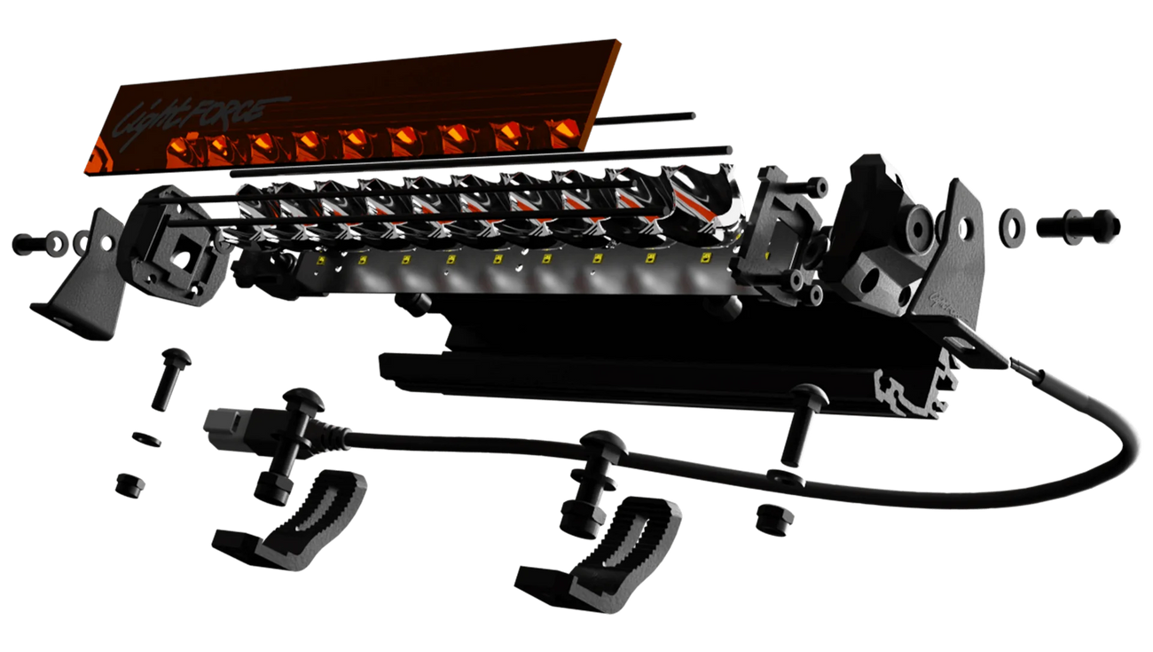 Lightforce 6" Single Row Viper Amber LED Light Bar