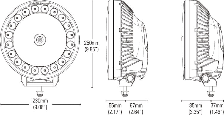 Lightforce - 70w HID & LED 230mm Driving Light Hybrid (Each)