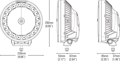 Lightforce - 70w HID & LED 230mm Driving Light Hybrid (Each)