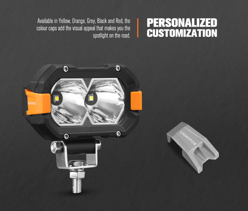 Lightfox Pair 4 Inch Osram LED Work Lights