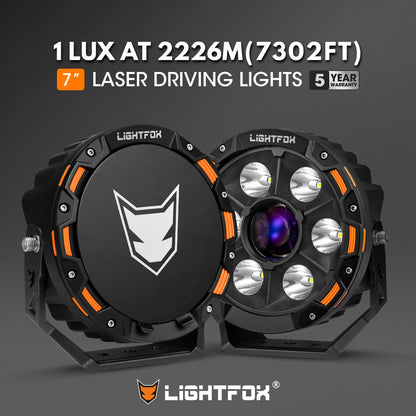 LIGHTFOX 7inch Osram Laser LED Driving Lights