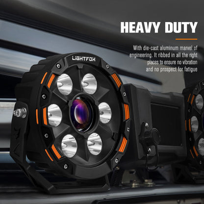 LIGHTFOX 7inch Osram Laser LED Driving Lights