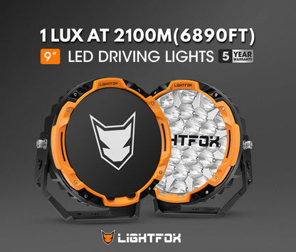 Lightfox 9 Inch Osram LED with DRL