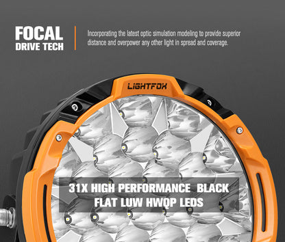 Lightfox 9 Inch Osram LED with DRL