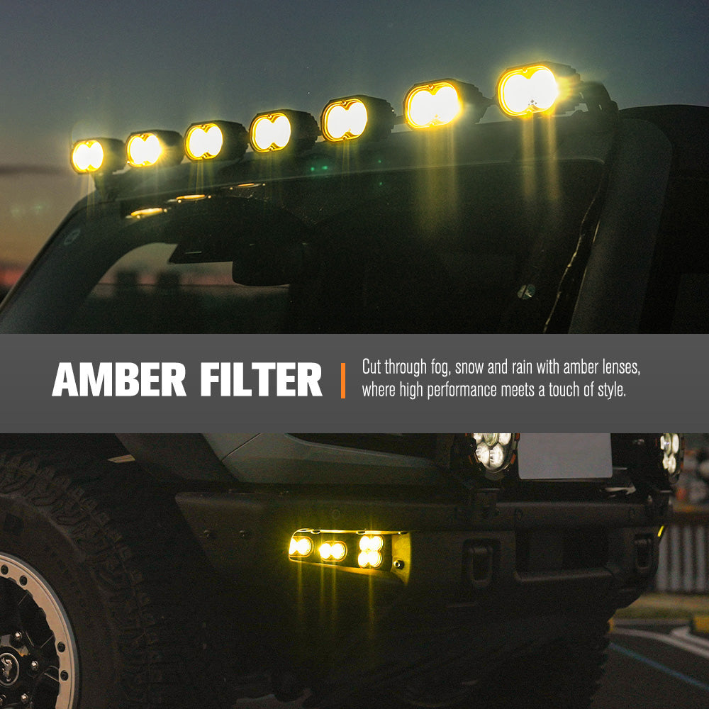 LIGHTFOX Pair 3inch Cygnus-2 Osram LED Pod Lights