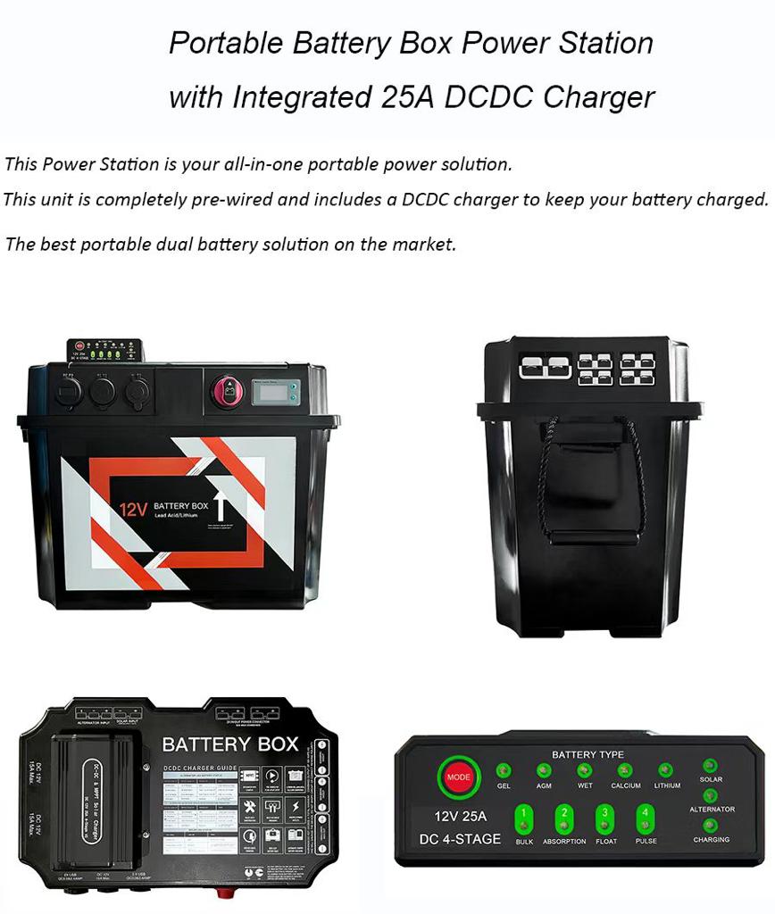 Battery Box 25Amp DC to DC with MPPT