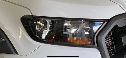 Ford Ranger T6 Facelift (T7) Headlight Covers Matt Black