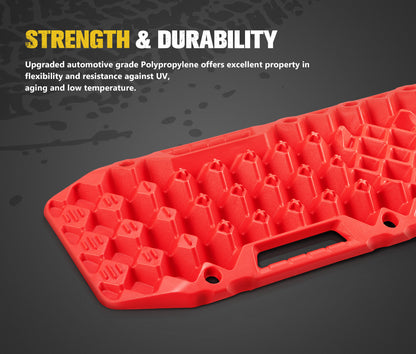 Recovery Tracks Sand Track with Jack Base 10T - Red (Pair)