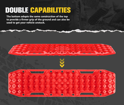 Recovery Tracks Sand Track with Jack Base 10T - Red (Pair)