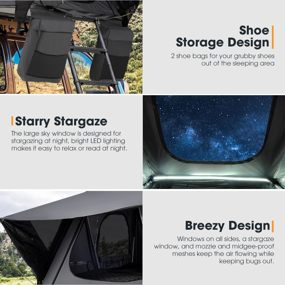 San Hima Jervis Rooftop Tent + Annex Camping Shade