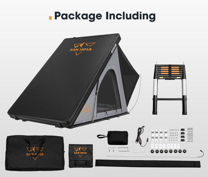 San Hima Kalbarri Lite Rooftop Tent Hardshell With Ladder - Grey