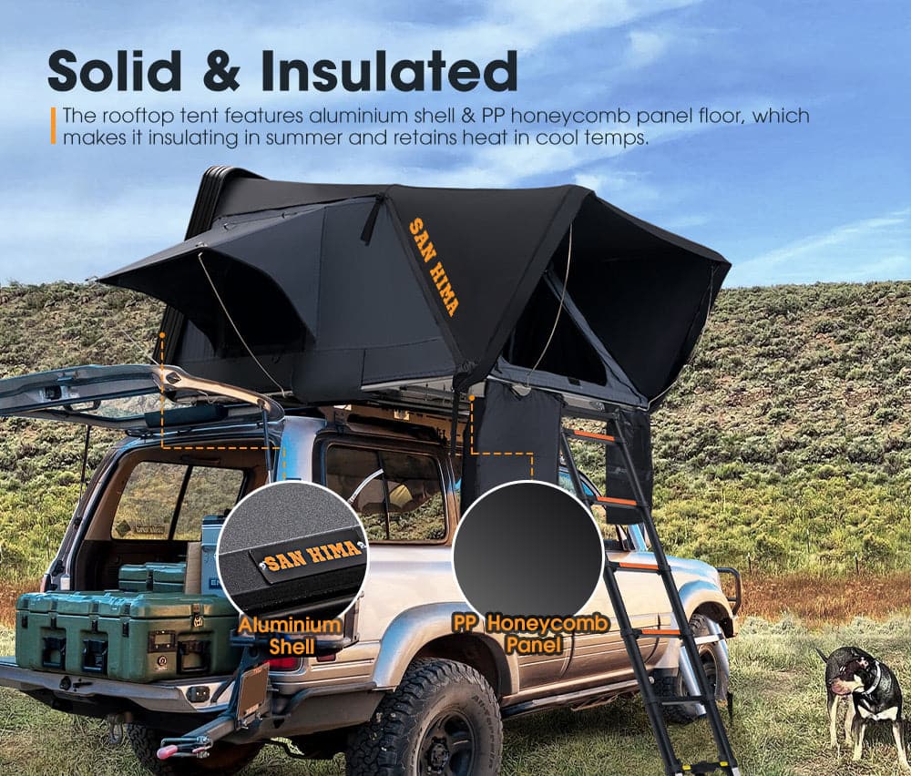 San Hima Jervis Pro Roof Top Tent Hardshell Side Opening With Ladder