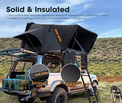 San Hima Jervis Pro Roof Top Tent Hardshell Side Opening With Ladder