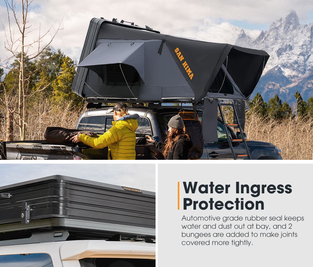 San Hima Jervis Pro Roof Top Tent Hardshell Side Opening With Ladder