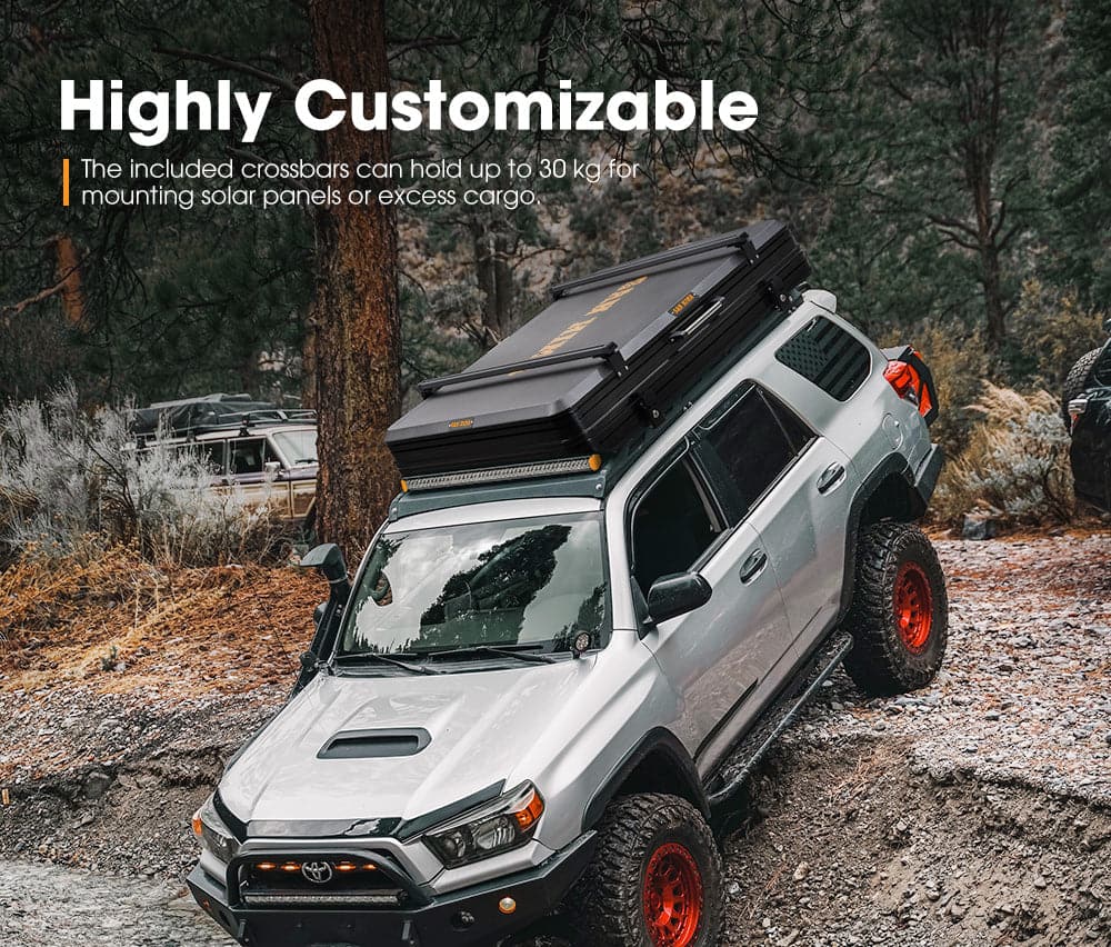 San Hima Jervis Pro Roof Top Tent Hardshell Side Opening With Ladder