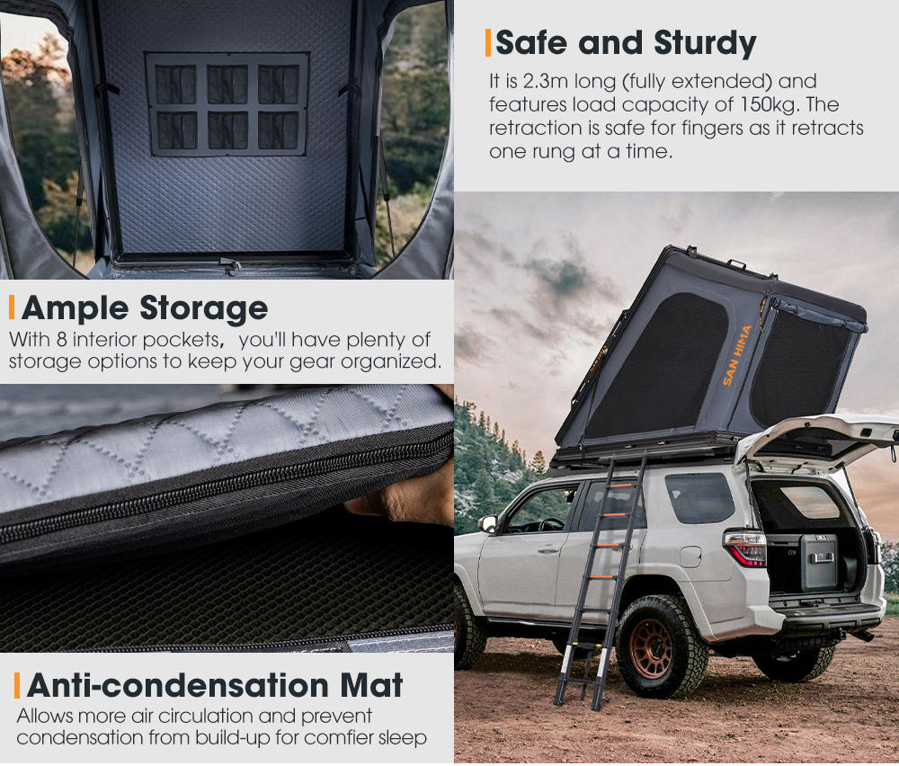 San Hima Kalbarri Gen 2 Roof Top Tent Hardshell