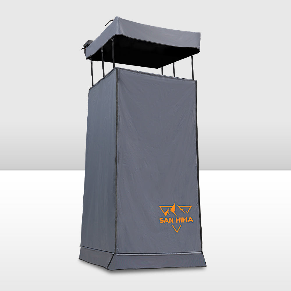 San Hima Awning Shower Tent Fold-Out Instant Ensuite Built-in LED