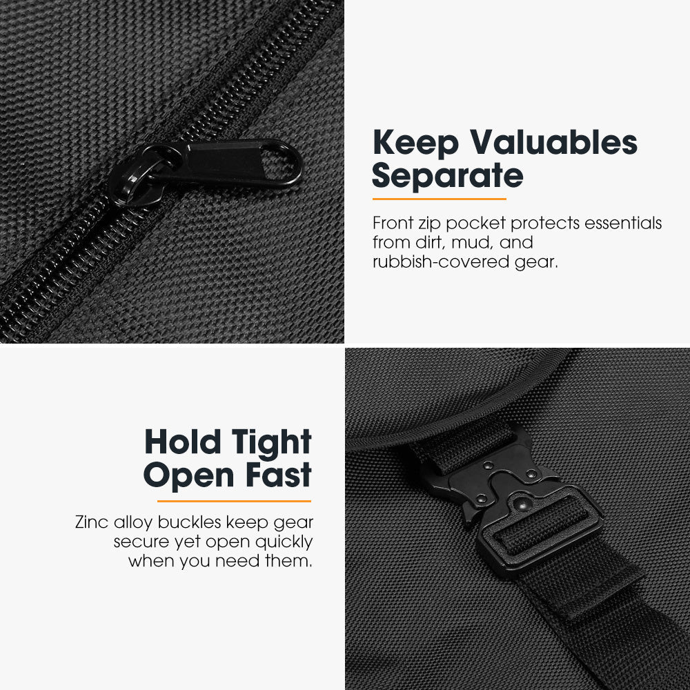 San Hima 70L Spare Wheel Bag Rubbish Bin & Accessory Storage Tote Snatch Rear