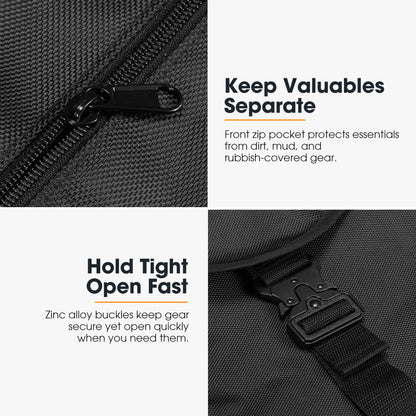 San Hima 70L Spare Wheel Bag Rubbish Bin & Accessory Storage Tote Snatch Rear