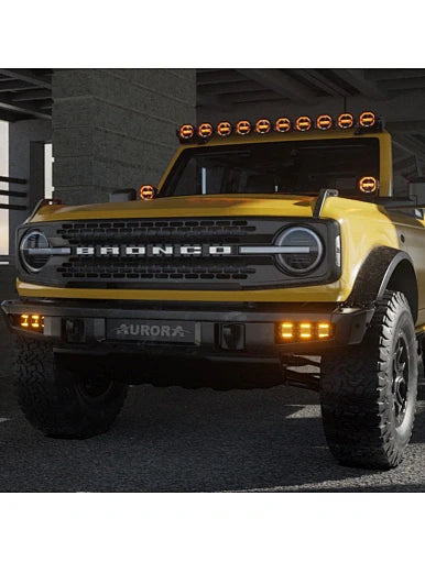 Aurora 4-Inch LED Linkable Light Bar with Daytime Running Light (DRL) (4xLights)