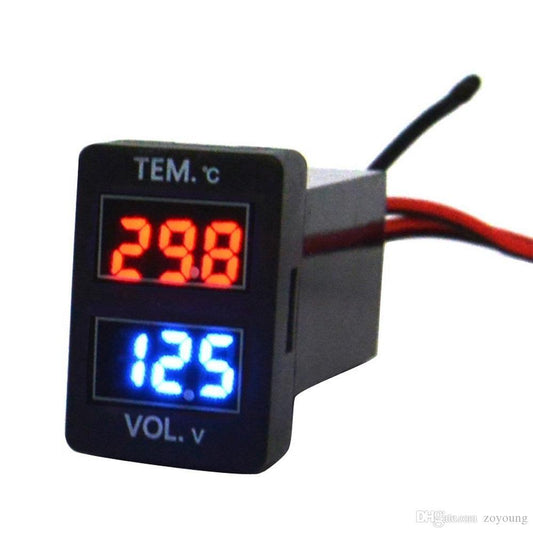 Toyota 32x20mm Voltmeter and Temperature Meter for Revo